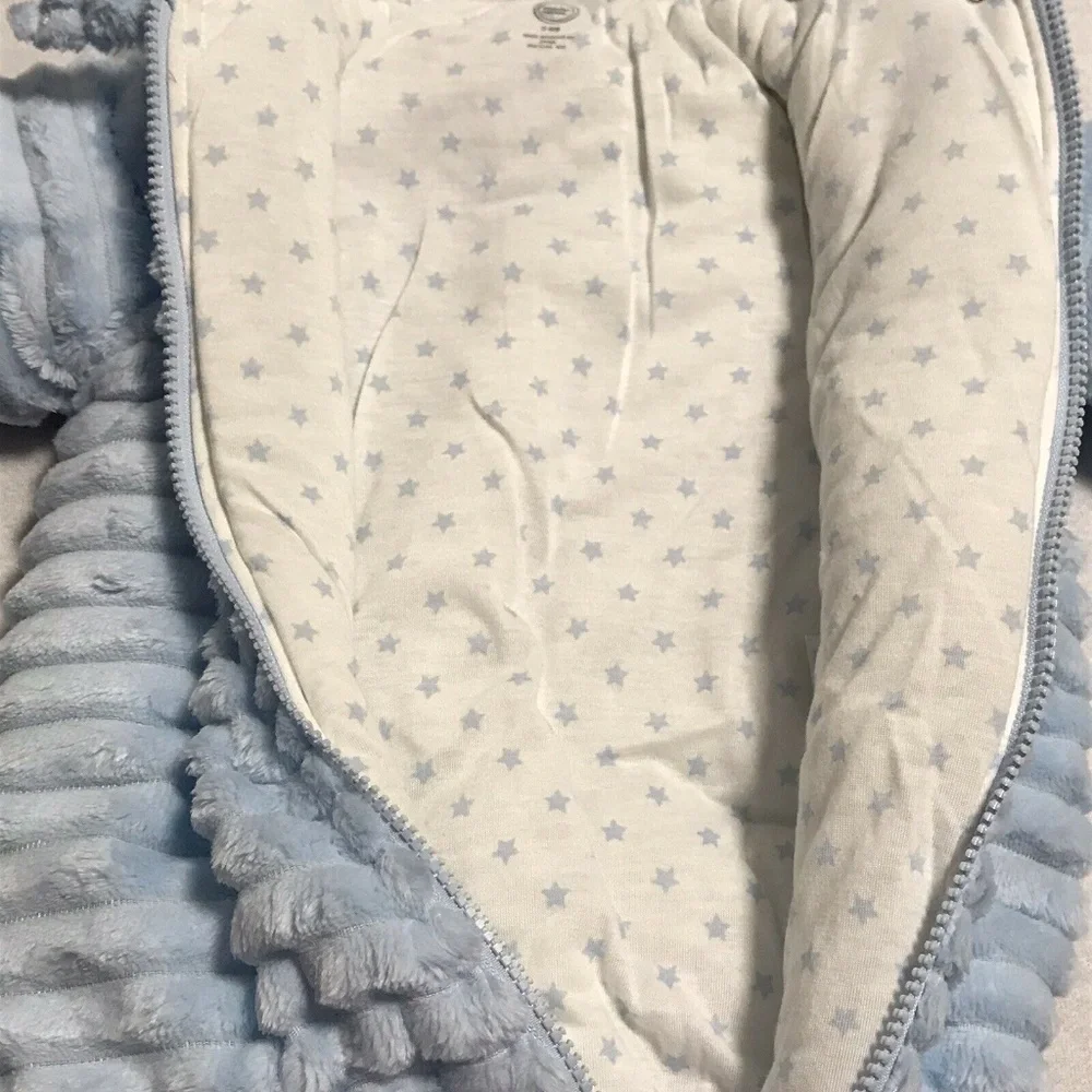 Wonder Nation‎ Cute & Cozy 1 Pc Baby Boys Snowsuit Plush Bunting Pram Blue 3-6M